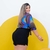 Conjunto Plus Size Cropped Amarrar Short + Cinto Veste 48 52 0139 na internet