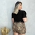 Conjunto Plus Size Blusa Short Saia Roupa Feminina Plus Size - comprar online