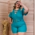 Imagem do Macaquinho Plus Size Ombros Vazados Detalhe Trança 0023