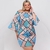 Vestido Feminino Plus Size Ciganinha Estampado de Fivela 0248 - Bellucy Modas