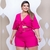 Conjunto Plus Size Cropped Amarrar Short + Cinto Veste 48 52 0139 - Bellucy Modas