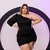 Vestido Plus Size Feminino Justo com Cordão 1 Manga 48 ao 52 0057 - Bellucy Modas