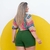 Conjunto Plus Size Cropped Amarrar Short + Cinto Veste 48 52 0139 - comprar online