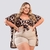 Conjunto Plus Size Kimono + Cropped + Short 48 ao 52 - 0291 - comprar online
