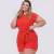 Macaquinho Plus Size Feminino c Botões e Faixa na Cintura - comprar online