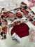 Conjunto Feminino Cropped Estampado Manga Longa Saia Cinto