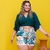 Conjunto Feminino Plus Size Cropped Transpassado Short 0220 - loja online