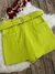 Short Saia Plus Size Frente e Costas/trás com Cinto e Bolso 0071