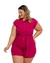 Macaquinho Plus Size C Faixa Fecho em Botoes na Frente 0456 - Bellucy Modas