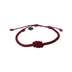 Pulseira Knot Bordô