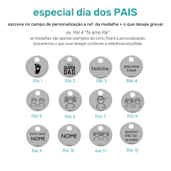 PAR Pulseira Vermelha 7 Nós Com Medalha Personalizada - comprar online