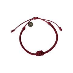 Pulseira Knot Bordô na internet