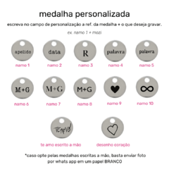 PAR Pulseira Itamambuca Preta Com Medalha Personalizada na internet