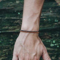 Pulseira Shrimp (Preta e Laranja) - comprar online