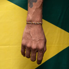 Pulseira Trançada Yellow Brasil