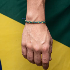 Pulseira Trançada Brasil 1970