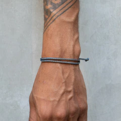 Pulseira Dupla Fuji Azul na internet