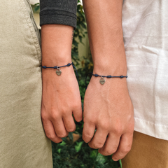 PAR Pulseira Dots com Medalha Personalizada - OLIPIPE