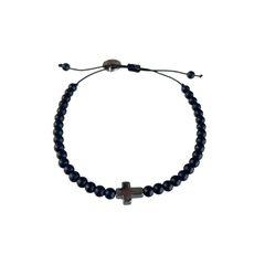 Pulseira Cruz Hematita