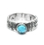 ANILLO NAVAJO (ALPACA y TURQUESA) - comprar online
