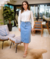 Saia Jeans Paola - comprar online
