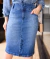 Saia Jeans Midi Salete