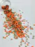 Pedraria de Unha, Coração Chapinha Laranja Neon 3mm - 100pcs - comprar online