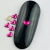 Pedraria de Unha, Coração Chapinha Pink 3mm - 100pcs
