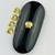 Pedrarias para Unhas, Metal Concha Dourado 3x3 - 10pcs