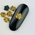 Pedraria de Unha, Flor 3D Dourado 5mm - 50pcs - comprar online