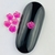 Pedraria de Unha, Flor 3D Fucsia Translúcido 3mm - 50pcs