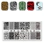 Placa de Carimbo de unhas – Animal Print JR332
