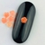 Pedraria de Unha, Flor 3D Laranja Translúcido 3mm - 50pcs