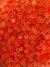 Pedraria de Unha, Flor 3D Laranja Translúcido 3mm - 50pcs - comprar online