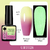 Esmalte em Gel Efeito Luminoso Brilha no escuro URT028 - Rosa e amarelo Termico