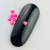 Pedraria de Unha, Meia Perola Boreal Pink 2mm - 100pcs