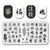 Placa de Carimbo de unhas – Letra Japonesa Oriental MOUTEEN 040
