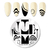 Placa de Carimbo de unhas – Francesinha Francesa NICOLE DIARY 166