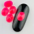 Pedraria de Unha, Oval Rivoli Rosa Neon 6x8 - 10pcs