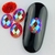 Pedraria de Unha, Oval Glitter AB Vermelho 6x8 - 10pcs - comprar online