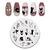 Placa de Carimbo de unhas – Mulher PY-Y013