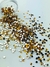 Pedraria de Unha, Micro Quadrado Dourado - 100pcs - comprar online