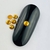 Pedraria de Unha, Strass Metal Sextavado Dourado 3mm - 50pcs