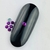 Pedraria de Unha, Strass Metal Sextavado Roxo 2mm - 100pcs