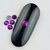 Pedraria de Unha, Strass Metal Sextavado Roxo 3mm - 50pcs
