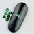 Pedraria de Unha, Strass Metal Sextavado Verde 3mm - 50pcs
