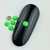 Pedraria de Unha, Strass Metal Sextavado Neon Verde 3mm - 50pcs