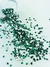 Pedraria de Unha, Coração Verde Esmeralda 2mm - 50pcs - comprar online