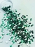 Pedraria de Unha, Coração Verde Esmeralda 3mm - 50pcs - comprar online