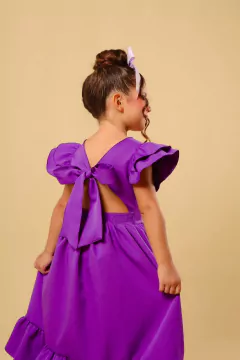 Vestido de Luxo Midi Roxo na internet
